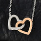 To Daughter from Dad - Interlocking Hearts Necklace